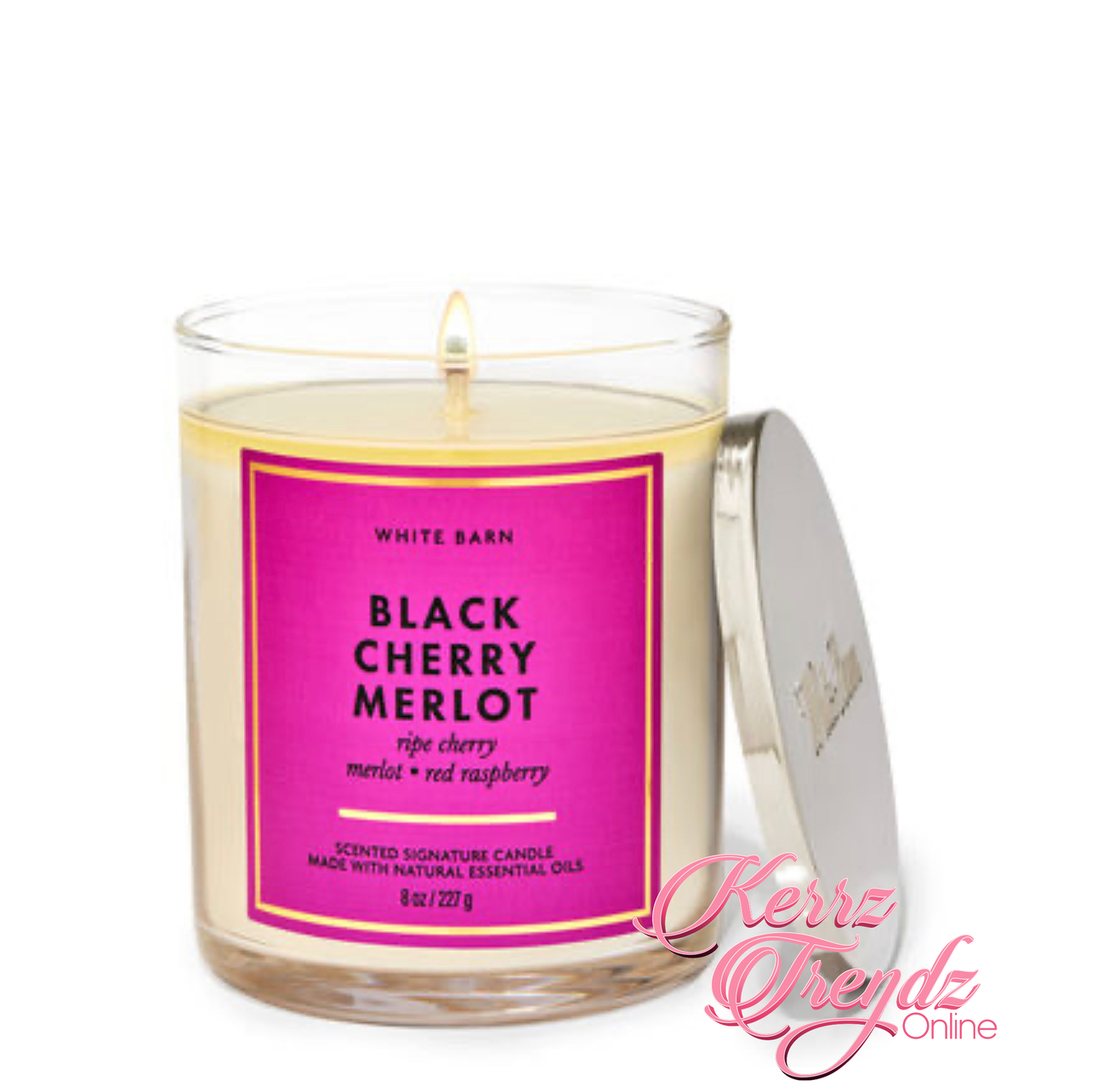 Black Cherry Merlot Single Wick Candle